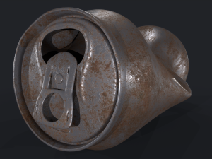 Tincan Crushed Model 3D