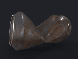 Tincan Crushed Model 3D