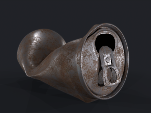 Tincan Crushed Model 3D