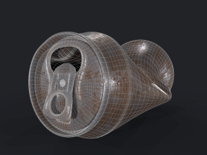 Tincan Crushed Model 3D