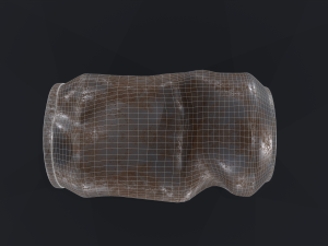 Tincan Crushed Model 3D