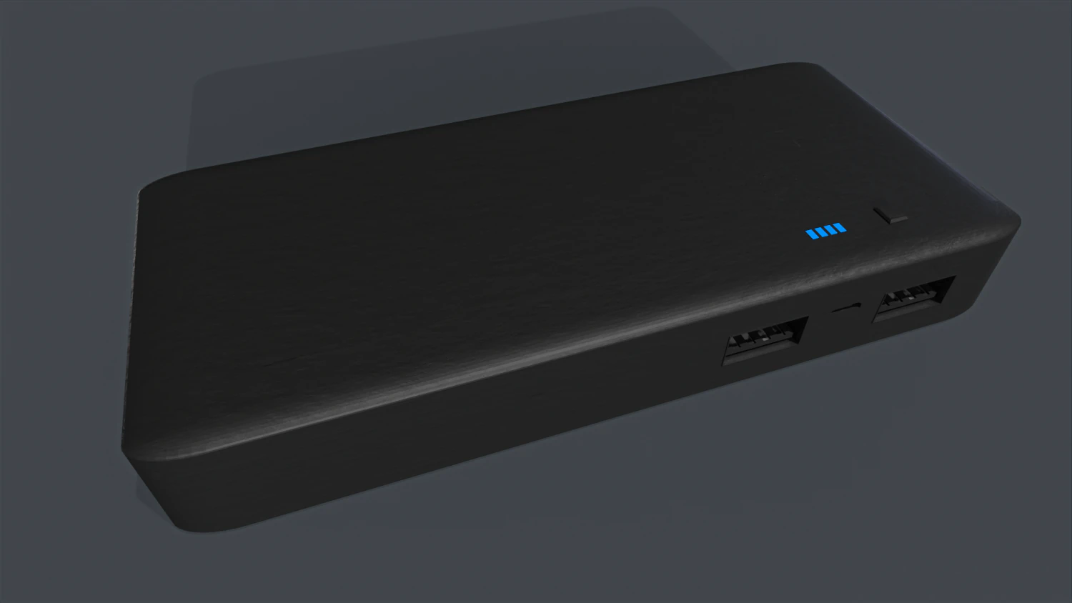 Powerbank 3D Model .c4d .max .obj .3ds .fbx .stl .blend 