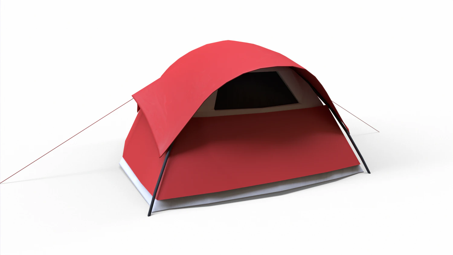 Camping Tent 3D Model .c4d .max .obj .3ds .fbx .stl .blend 