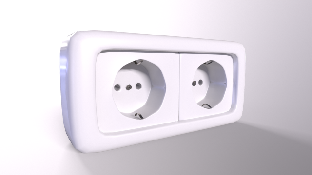 Electrical Socket 3D 모델 .c4d .max .obj .3ds .fbx .stl .blend 