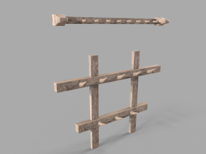 Medieval Hangers Model 3D