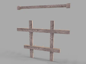 Medieval Hangers 3D Model