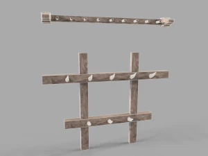 Medieval Hangers 3D Model