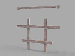Medieval Hangers 3D Model