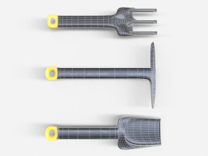 3 Piece Garden Set 3D Model