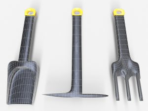 3 Piece Garden Set 3D Model