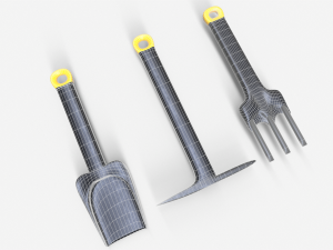3 Piece Garden Set 3D Model