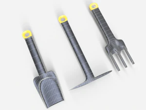 3 Piece Garden Set 3D Model
