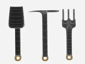 3 Piece Garden Set 3D Model
