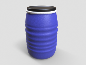 Plastic barrel 3D 模型