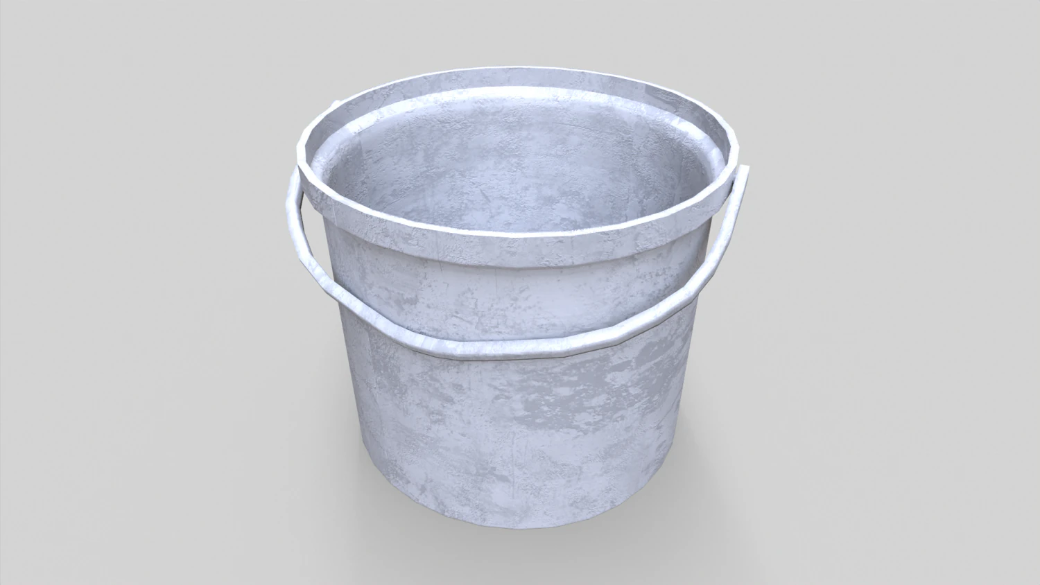 Old Paint Bucket - Game Ready 3D Model .c4d .max .obj .3ds .fbx .stl .blend 