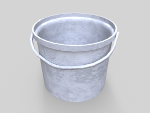 Old Paint Bucket - Game Ready 3D Model