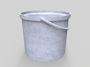 Old Paint Bucket - Game Ready 3D Model