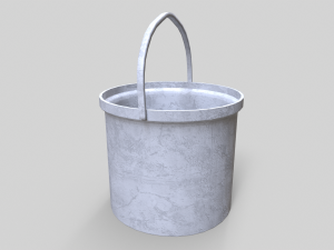 Old Paint Bucket - Game Ready 3D Model