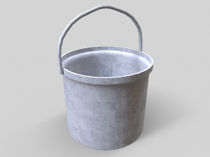 Old Paint Bucket - Game Ready 3D Model