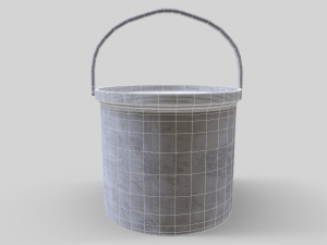 Old Paint Bucket - Game Ready 3D Model