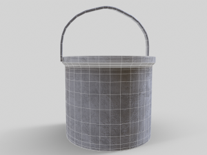 Old Paint Bucket - Game Ready 3D Model