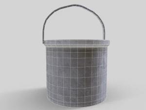 Old Paint Bucket - Game Ready 3D Model