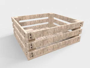 木製パレット箱 3Dモデル