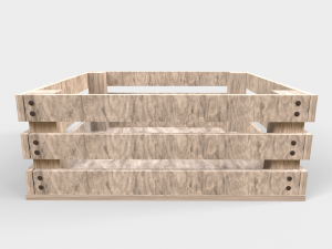 Wooden pallet crate 3D 模型