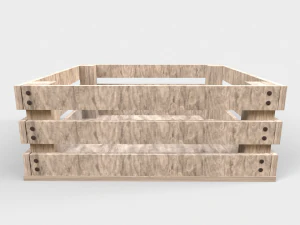 Wooden pallet crate 3D Model