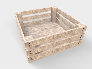Wooden pallet crate 3D 模型