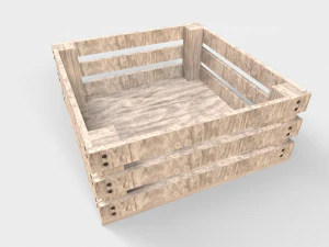Wooden pallet crate 3D Model