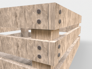 Wooden pallet crate 3D 模型