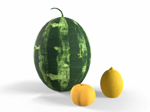 Confezione da 3 frutti Modello 3D