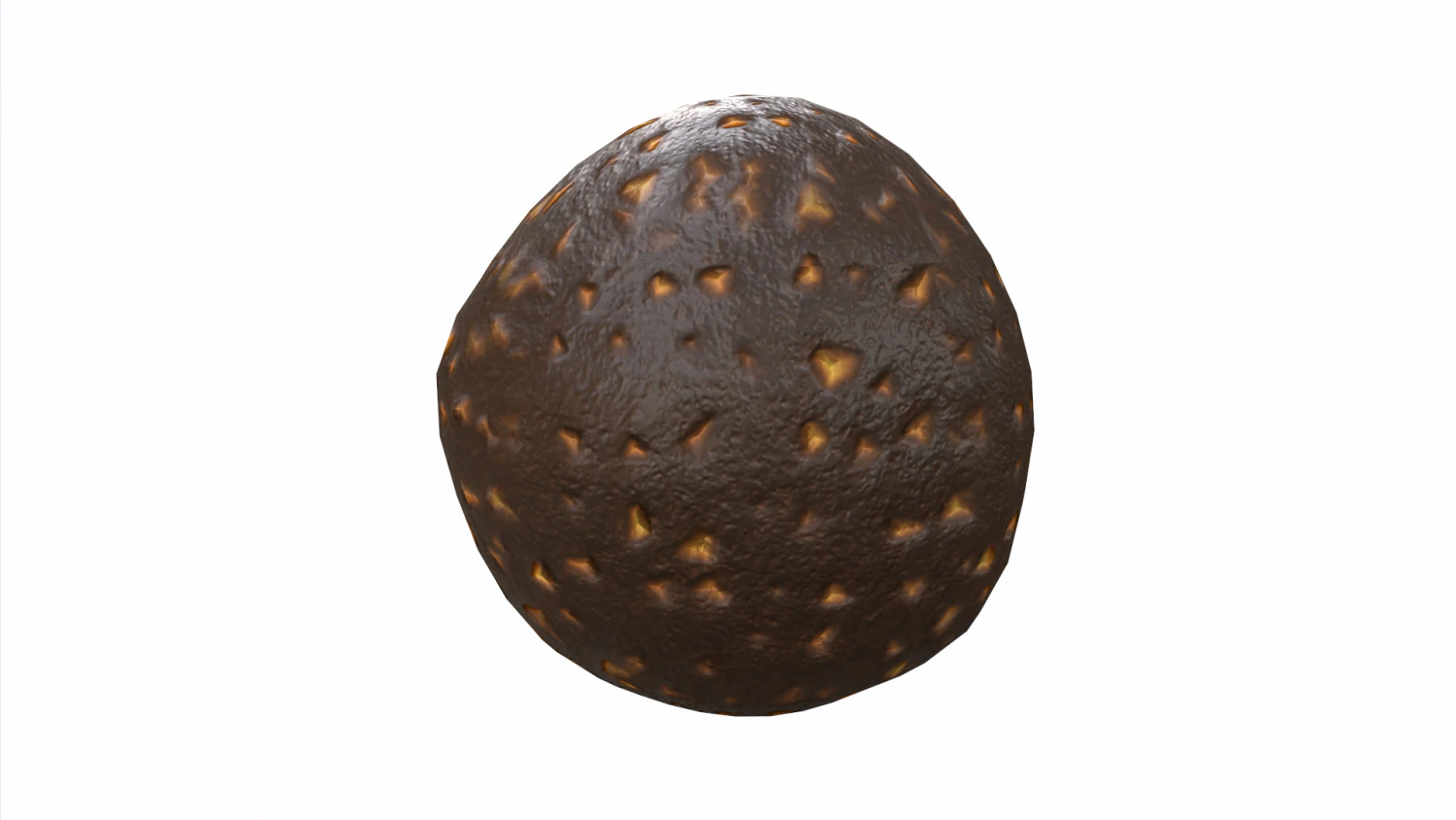 Chocolate Bomb 3D Model .c4d .max .obj .3ds .fbx .stl .blend 