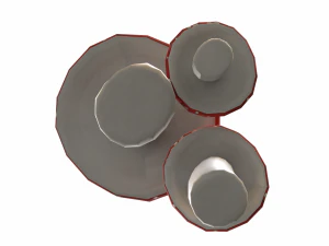 Red Mushrooms 3D Model