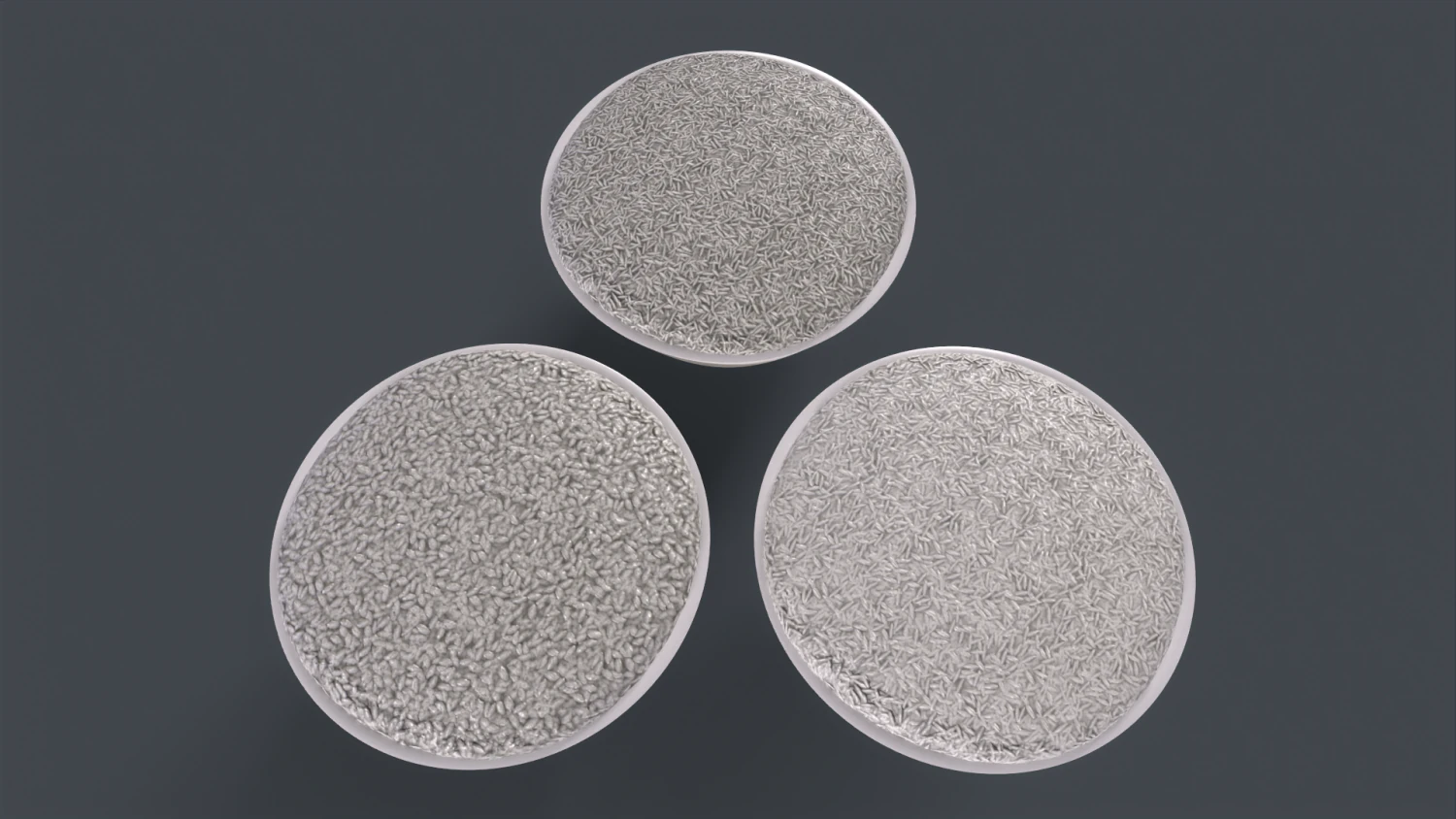Rice bowl 3D Model .c4d .max .obj .3ds .fbx .stl .blend