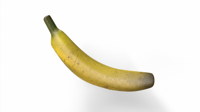 Banana 3D Model .c4d .max .obj .3ds .fbx .stl .blend 