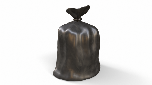 Trash bag Modelo 3D .c4d .max .obj .3ds .fbx .stl .blend 