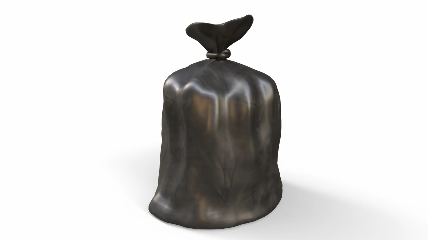 Trash bag 3D Model .c4d .max .obj .3ds .fbx .stl .blend 