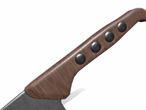 Meat Chopping Knife 3D Model