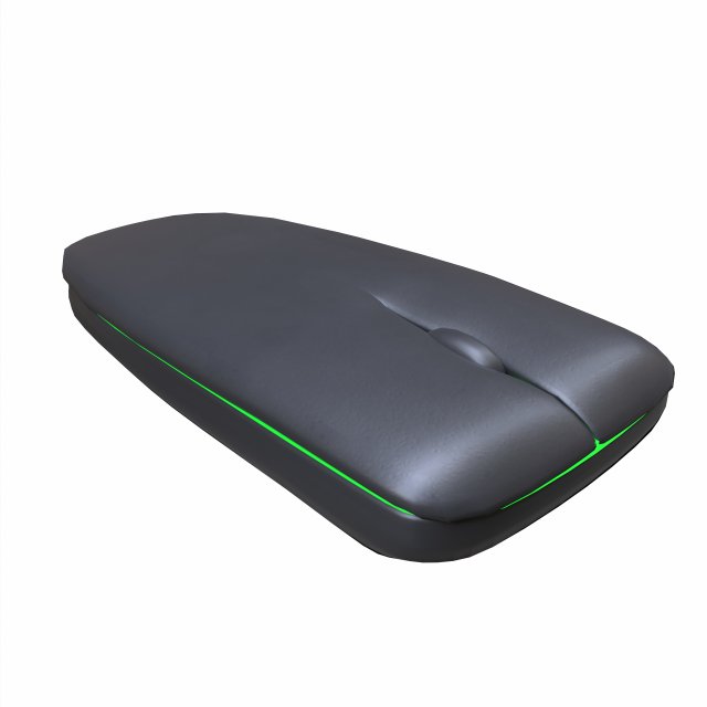 Wireless Mouse 3D Model .c4d .max .obj .3ds .fbx .stl .blend 