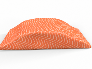 Salmon fish meat 3D Модель
