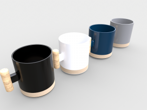 Ceramic Cappuccino Coffee Mug Modelo 3D