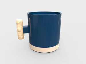 Ceramic Cappuccino Coffee Mug 3D Model