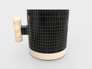 Ceramic Cappuccino Coffee Mug 3D Model