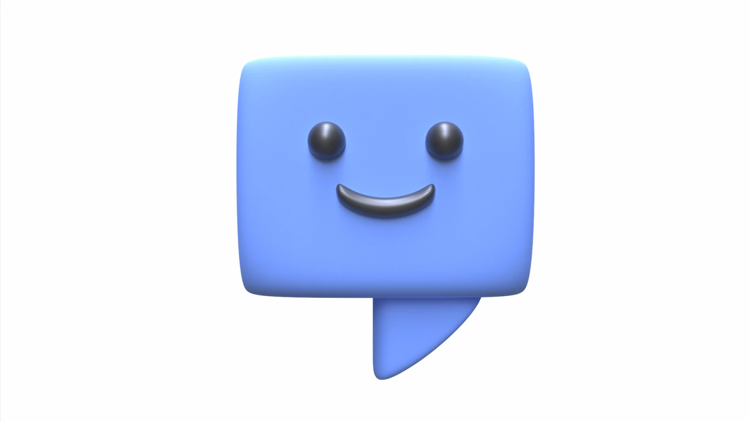 Happy Emoji Message Box 3D Model .c4d .max .obj .3ds .fbx .stl .blend 