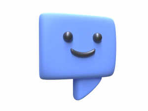 Happy Emoji Message Box 3D Model