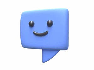 Happy Emoji Message Box 3D Model