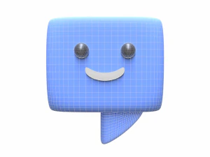 Happy Emoji Message Box 3D Model