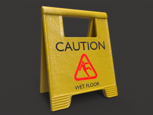 Wet Floor Sign Modèle 3D